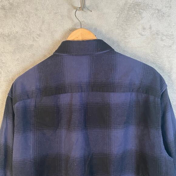 Abercrombie & Fitch Flannel‎ Shirt Medium Button Up Plaid Camp Casual Outdoor - Picture 5 of 13